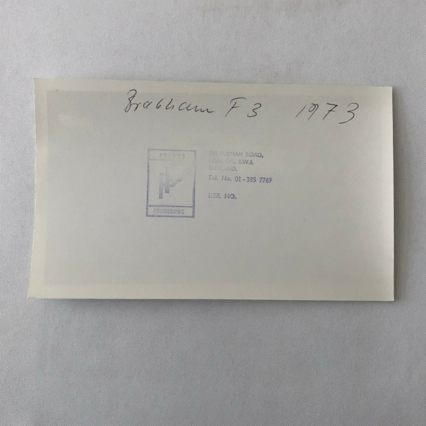 Vintage 1973 Brabham Racing F3 Car Photo Photograph 