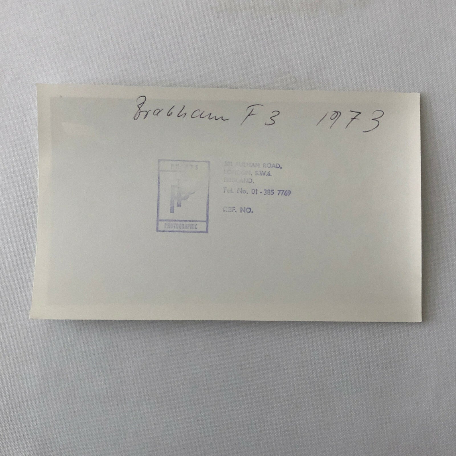 Vintage 1973 Brabham Racing F3 Car Photo Photograph 