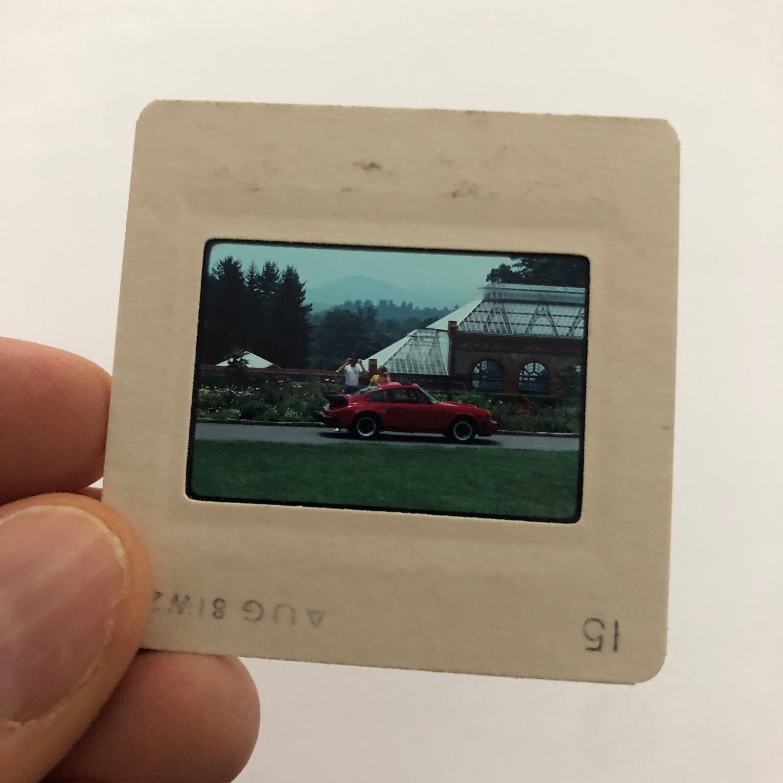 Porsche 911 Car 35mm Photo Slide Vintage 1981