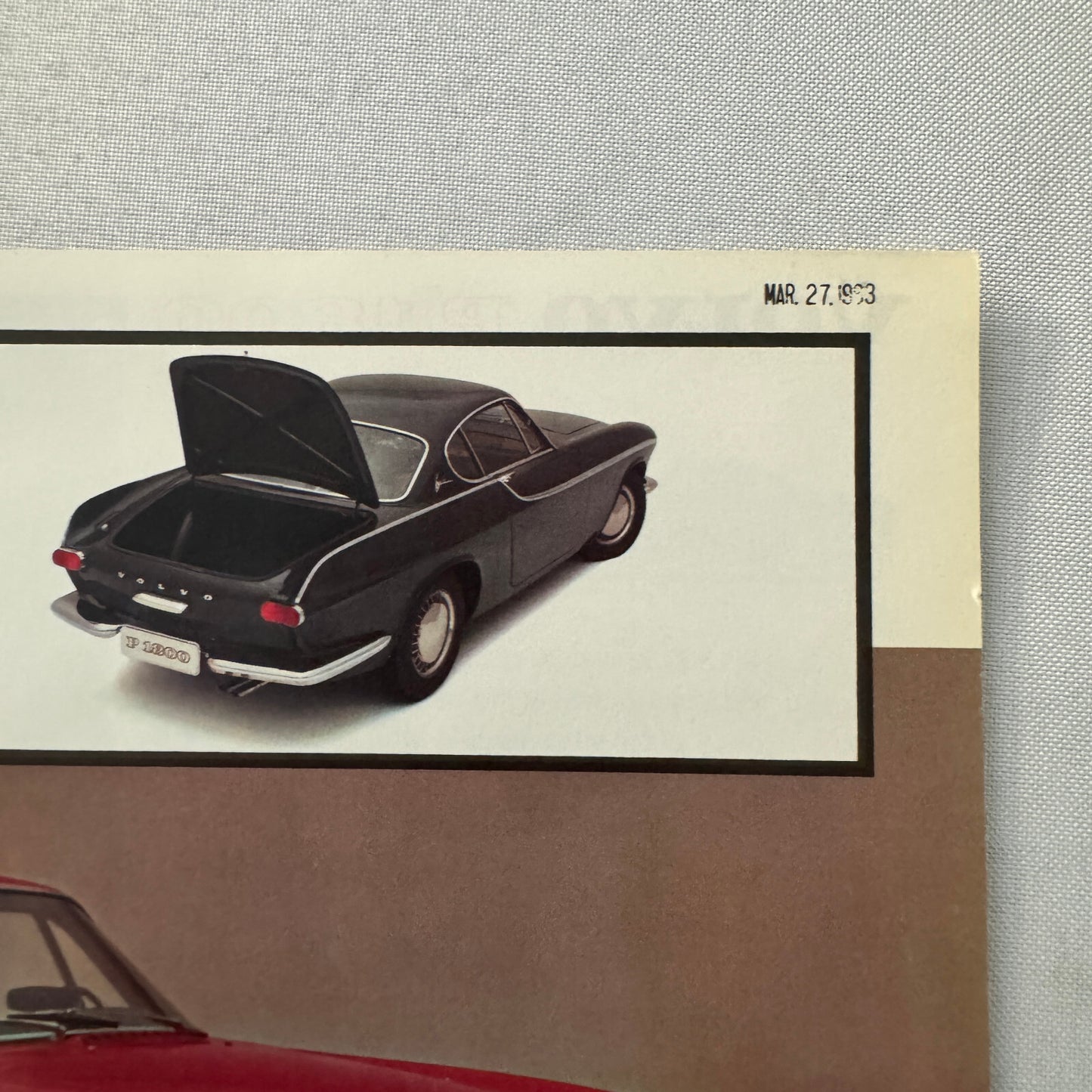 Volvo P1800 Car Sales Brochure Catalog Vintage Advertising Volvo P 1800