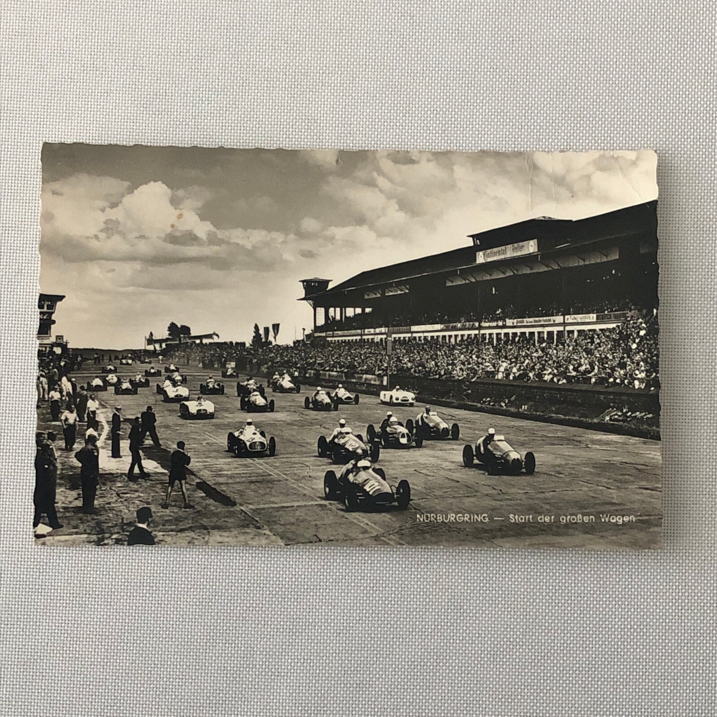 Vintage Nurburgring Racing Photo Postcard Post Card