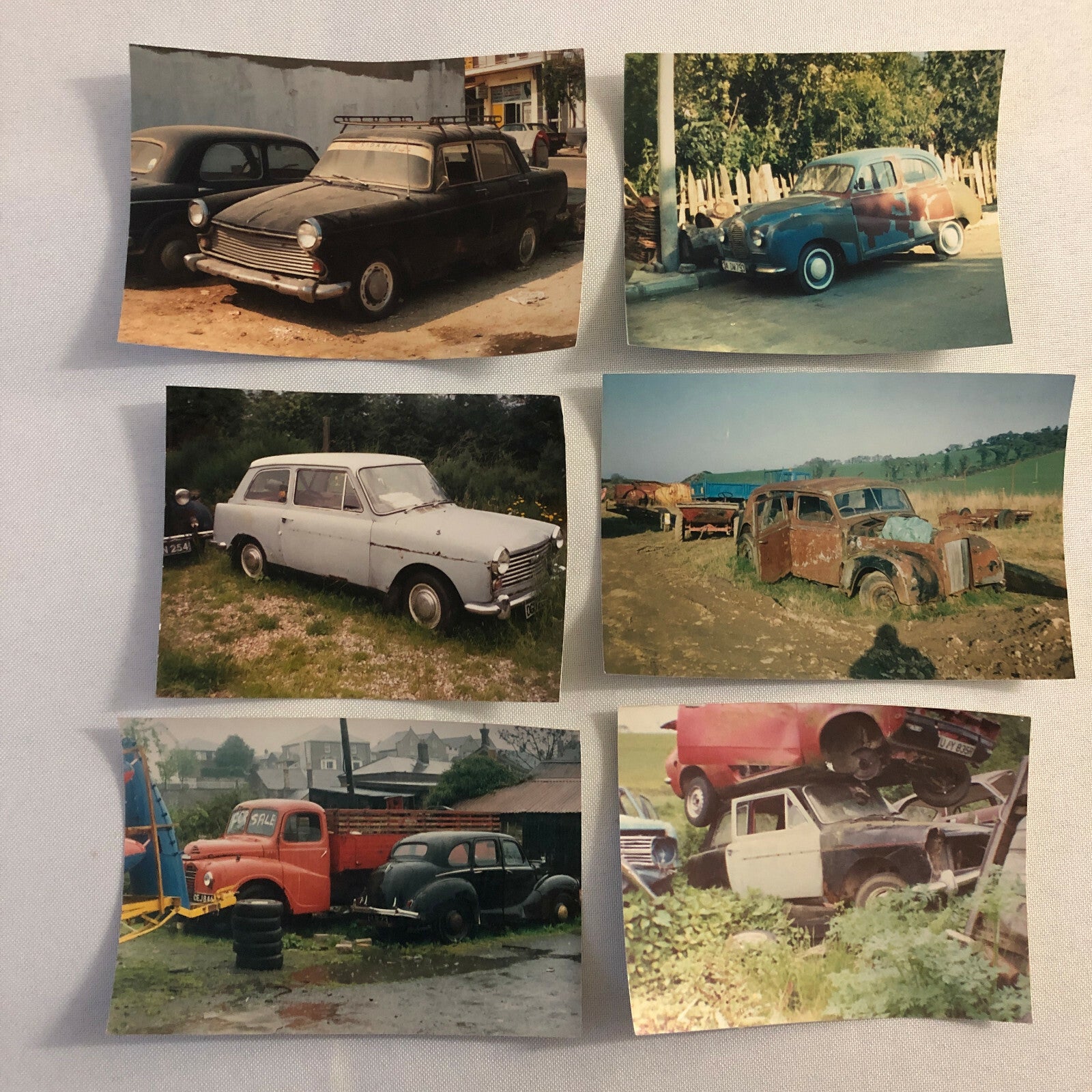 Vintage Austin Barn Find Junk Yard Car Part Photo Photograph Lot of 30
