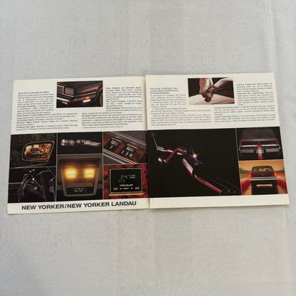 1988 Chrysler New Yorker Car Sales Brochure Catalog Advertising Landau