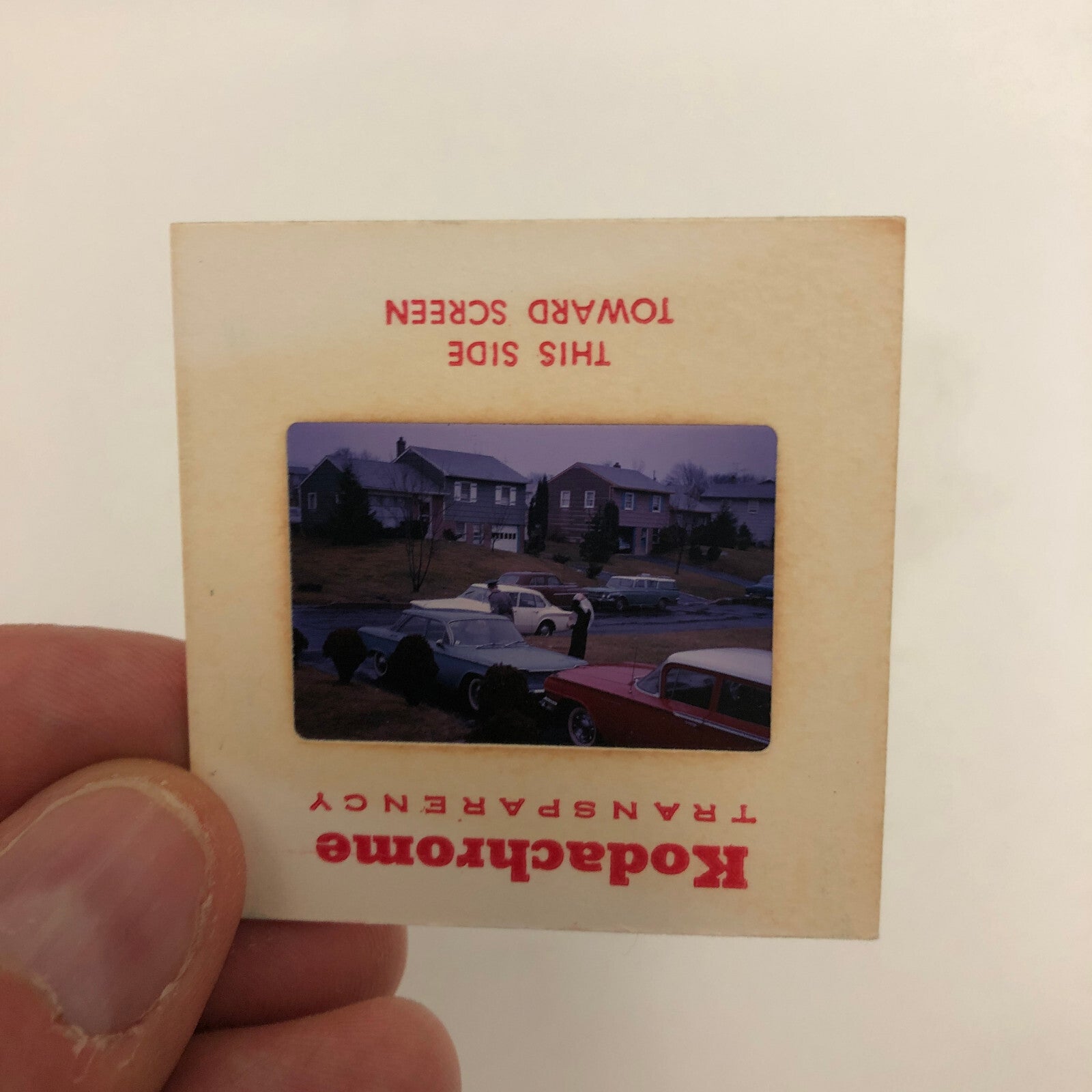 35MM Slide Photo Vintage Cars Automobiles and Homes 1966