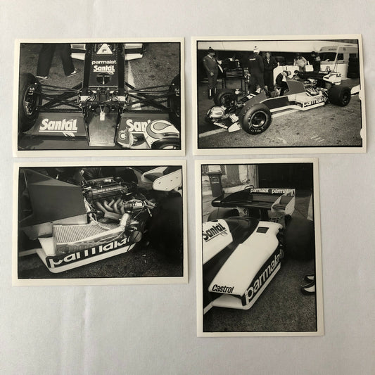 Vintage BMW Brabham Racing Parmalat Car F1 Photo Photograph Lot of 4 DPPI 