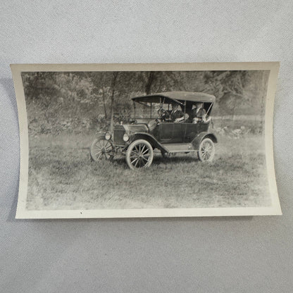 Vintage Car Automobile Photo Photograph Print Snapshot People