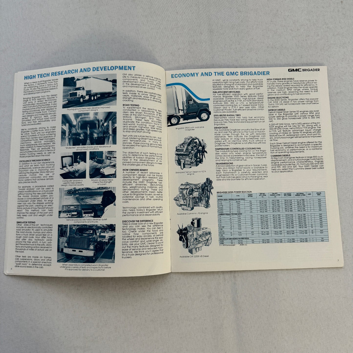 GMC Brigadier Truck Sales Brochure Catalog Advertising Vintage