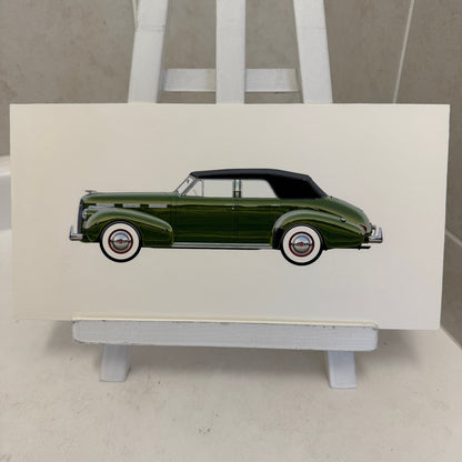 1940 LaSalle Series 52 Special Automobile Illustration Art Drawing Hand Drawn