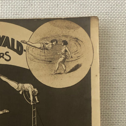 Circus Performer Postcard Post Card Acrobat Act 5 Meerwald Sisters