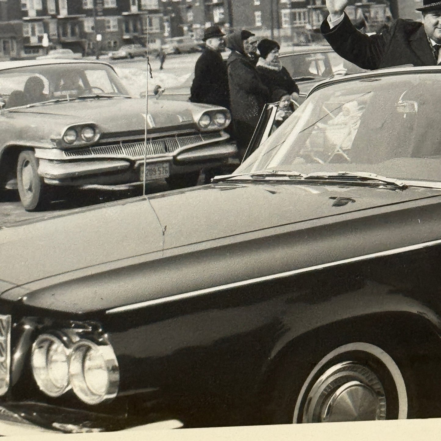 Vintage Parade Car Photo Photograph Print Quebec Canada