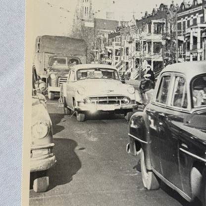 Vintage Photograph Car Automobile Street Scene Photo Print