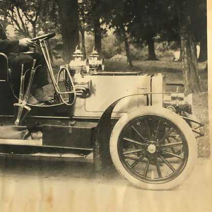 Vintage Photograph Photo Early Antique Car with Driver