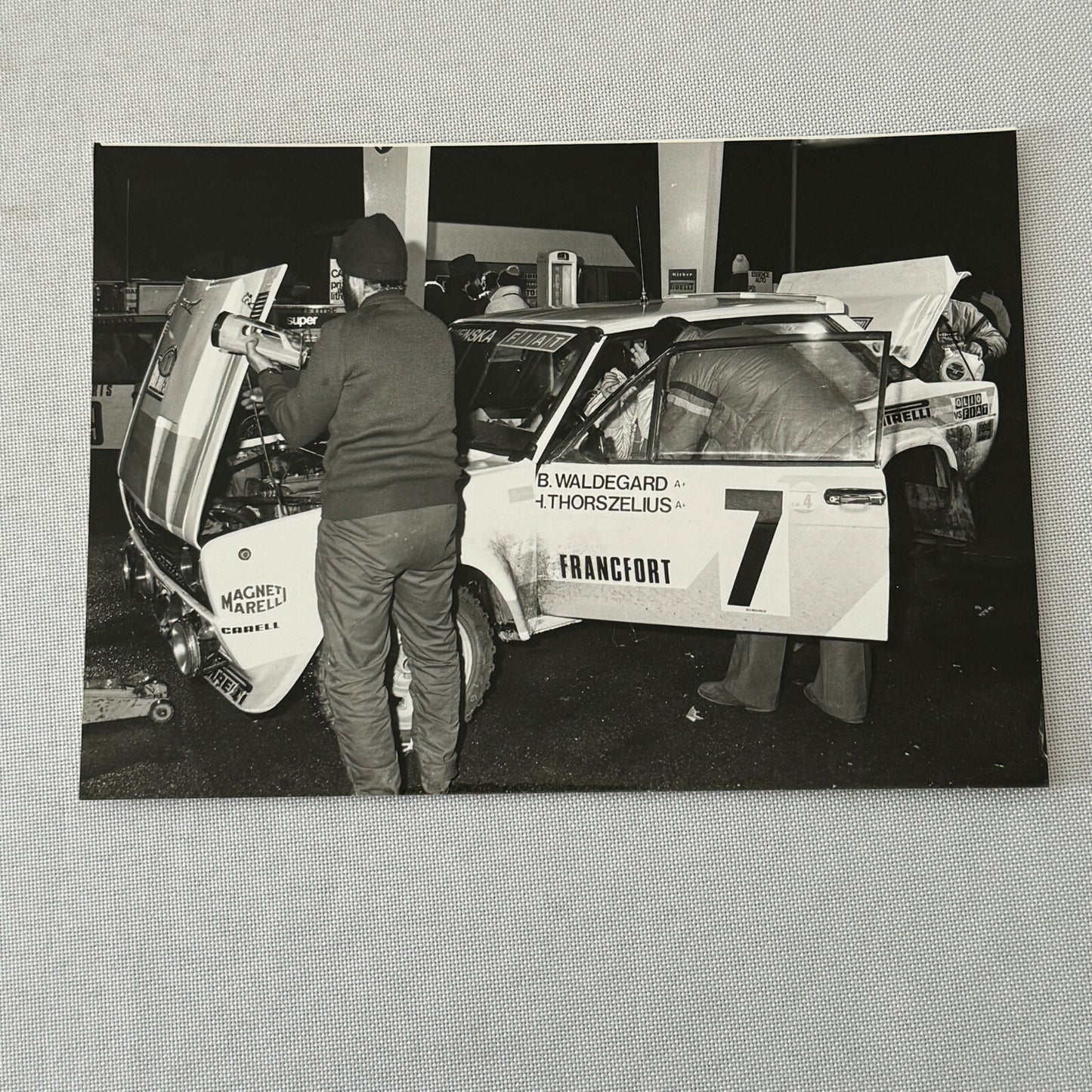 1980 Rallye Monte Carlo Press Photo Photograph DPPI Fiat 131 Abarth Car