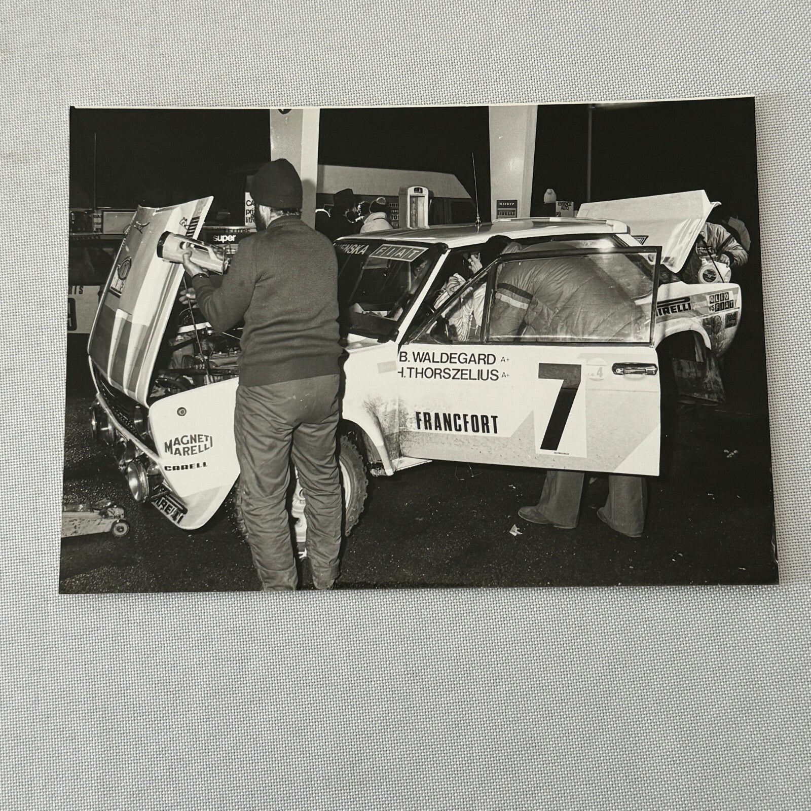 1980 Rallye Monte Carlo Press Photo Photograph DPPI Fiat 131 Abarth Car