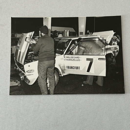 1980 Rallye Monte Carlo Press Photo Photograph DPPI Fiat 131 Abarth Car