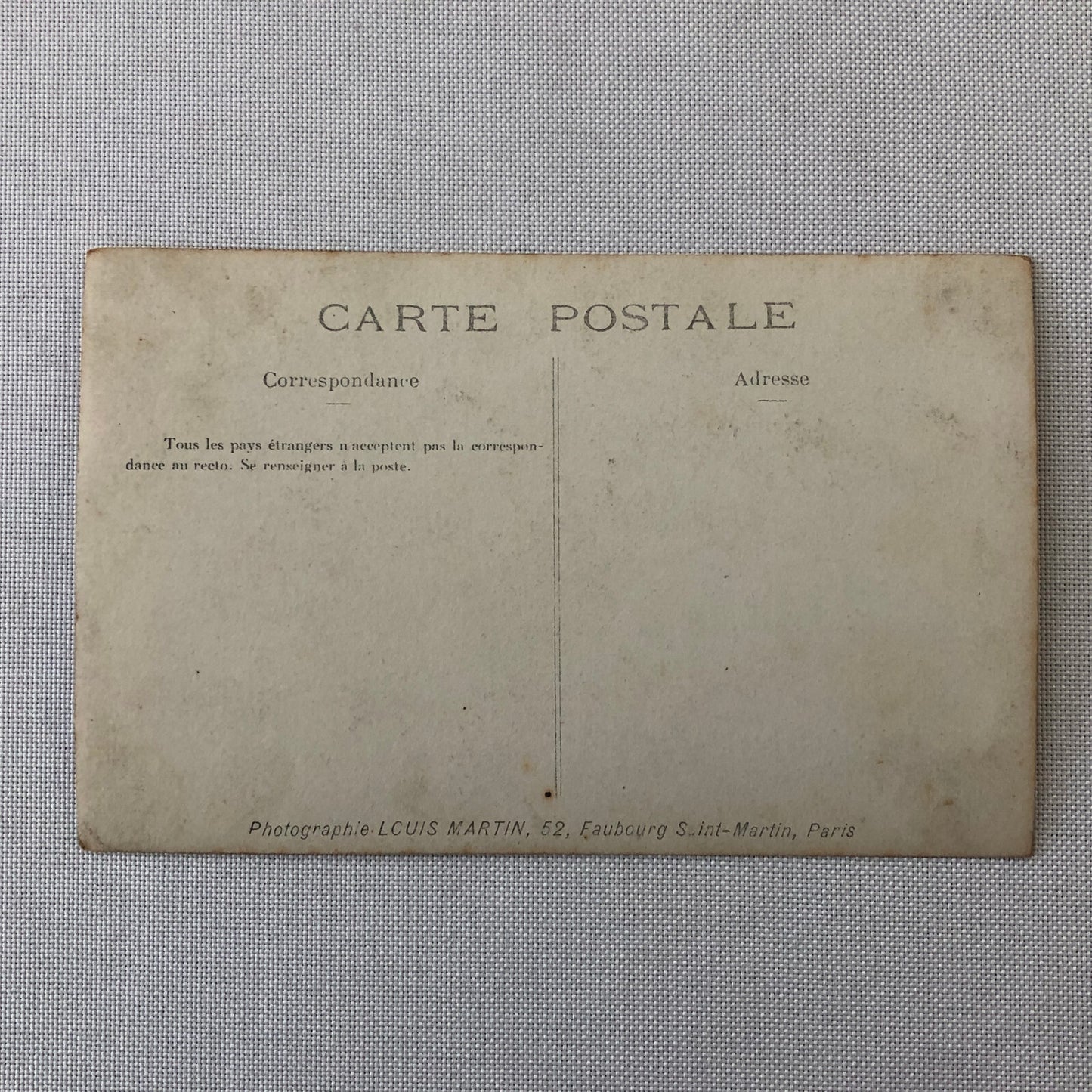 Circus Performer Postcard Post Card Acrobat Act Famille Craft