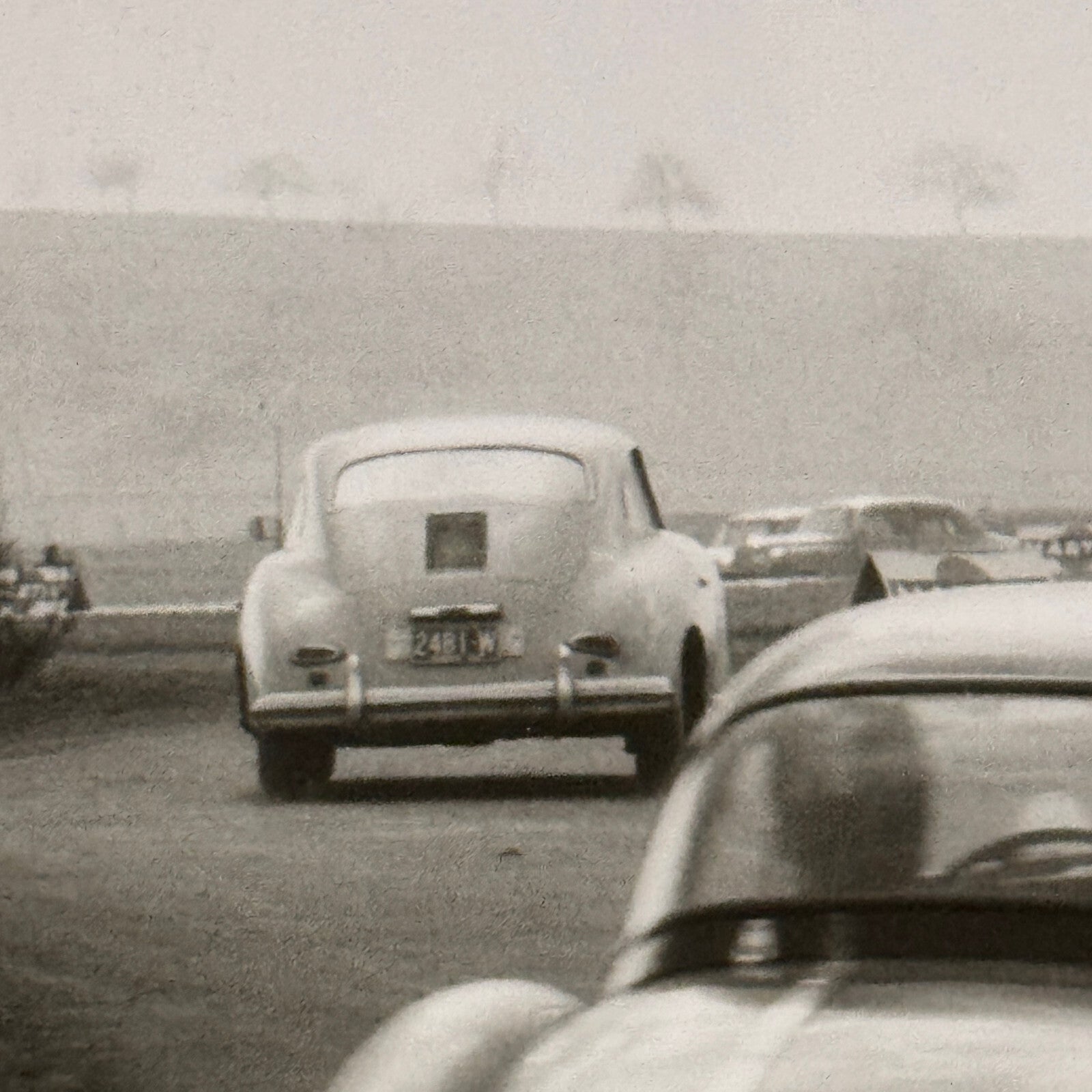 Porsche 356 and MGA Racing Car Photo Photograph Vintage
