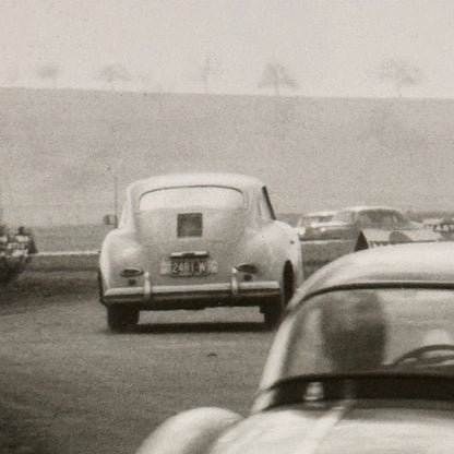 Porsche 356 and MGA Racing Car Photo Photograph Vintage