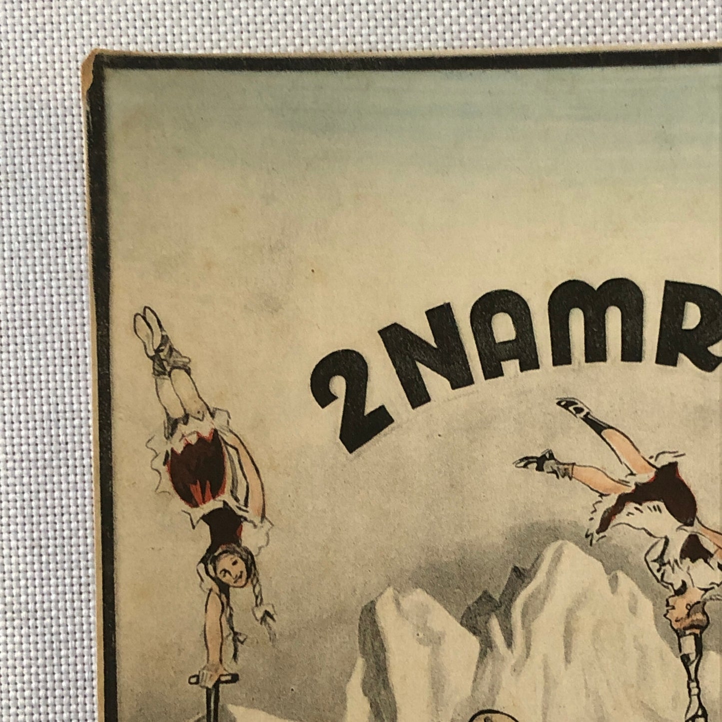 Circus Performer Postcard Post Card Acrobat Act 2 Namrehs German