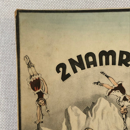 Circus Performer Postcard Post Card Acrobat Act 2 Namrehs German