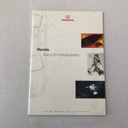 Honda Sales Brochure Catalog NSX S2000 Integra Type R Prelude Civic + GERMAN