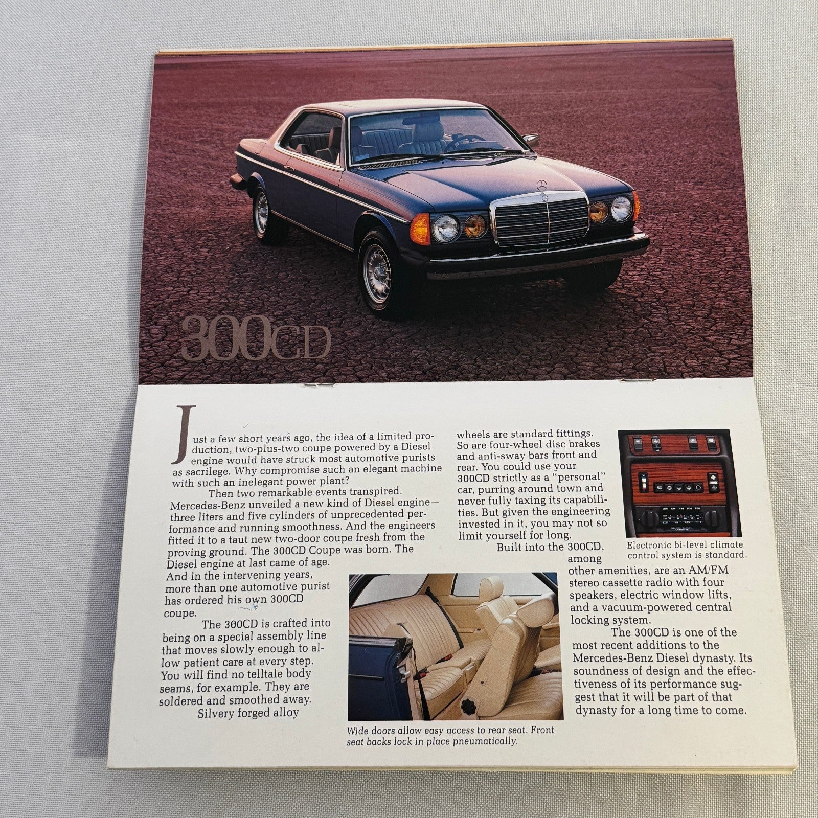 1981 Mercedes Benz Brochure Catalog 380 SLC 380SL 380 SL SEL 300SD 300TD 300D