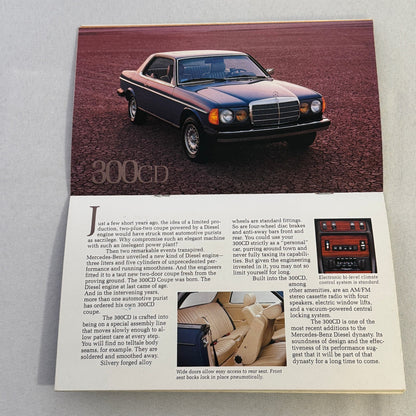 1981 Mercedes Benz Brochure Catalog 380 SLC 380SL 380 SL SEL 300SD 300TD 300D