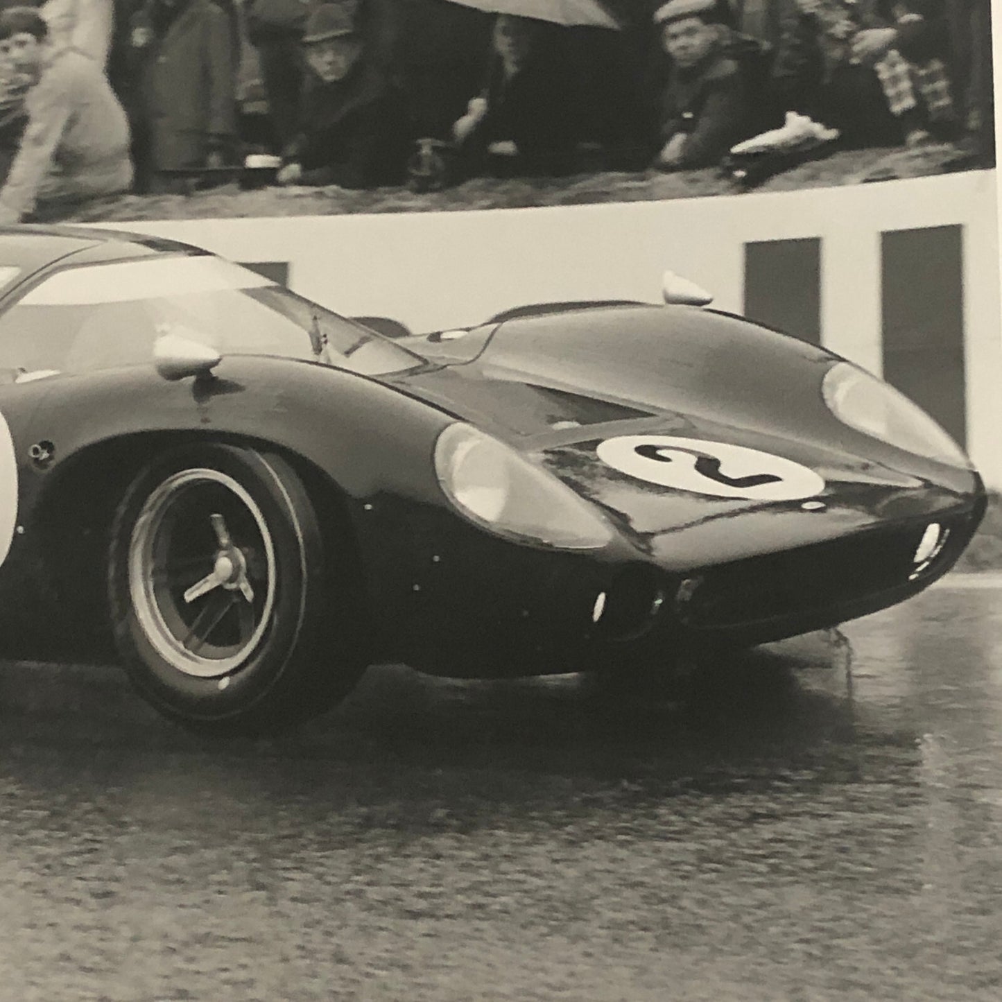 Vintage Racing Car Photo Photograph Print Car Number 2