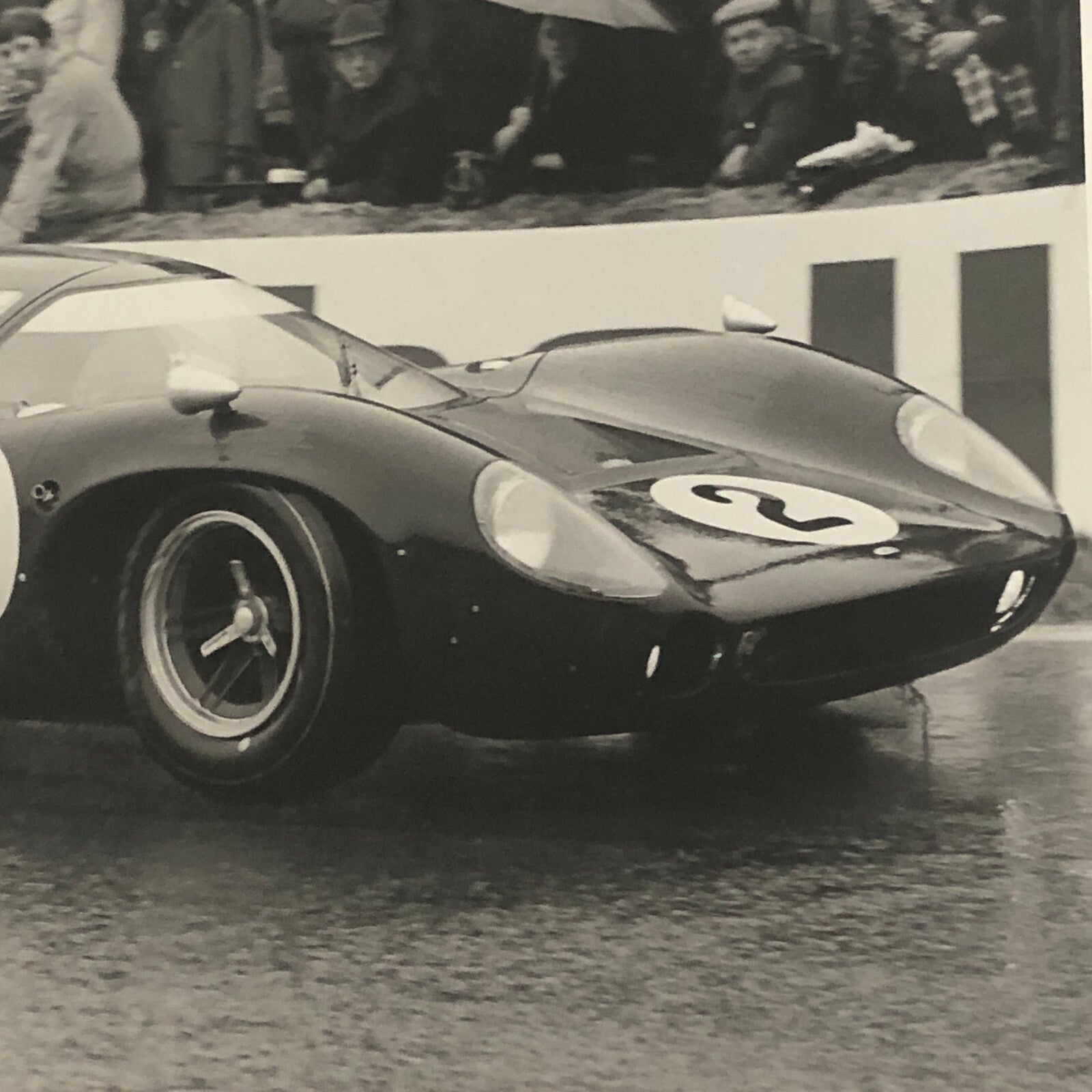 Vintage Racing Car Photo Photograph Print Car Number 2