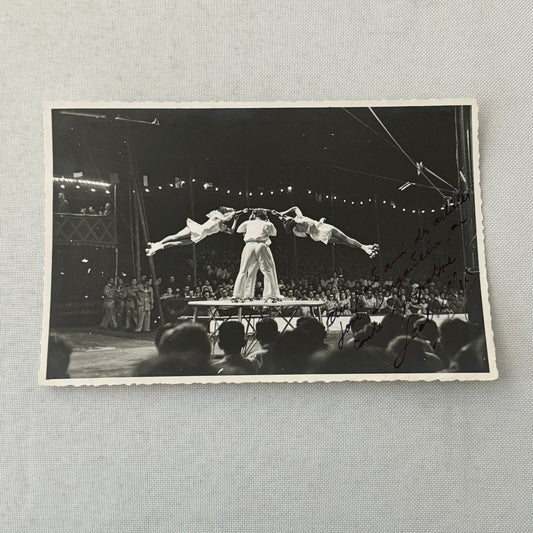 Vintage Circus Rollerskating Roller Skate Act Photo Photograph