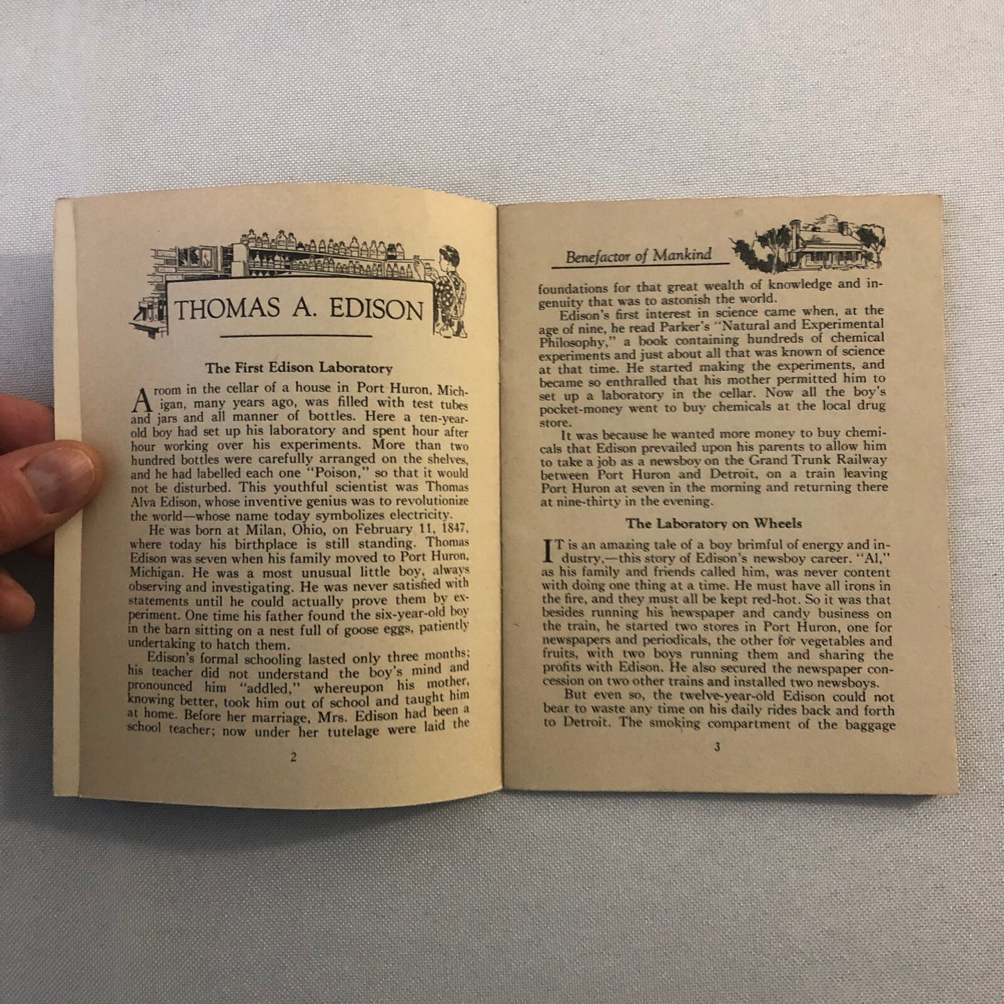1932 John Hancock Life Insurance Company of Boston Thomas Edison Book