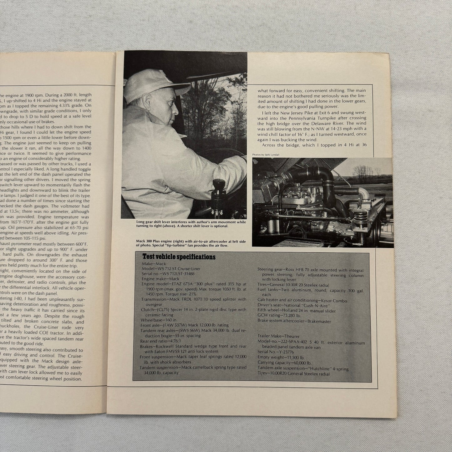 Mack Cruise Liner Truck Sales Brochure Catalog Advertising Cruise-Liner