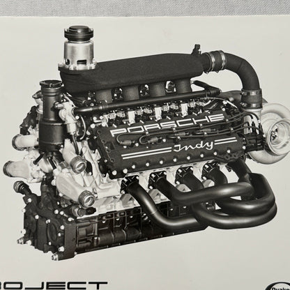 Porsche Quaker State Indy Car Racing Engine Factory Press Photo Photograph