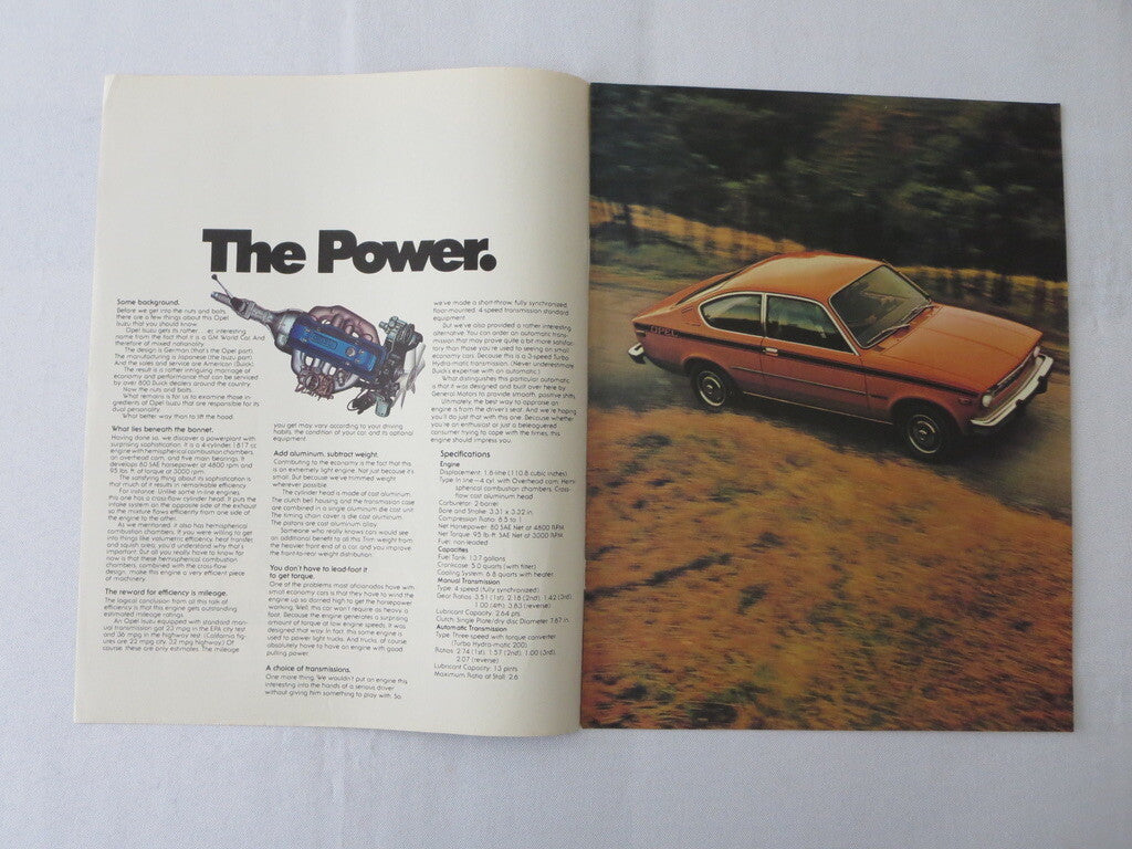 1976 Opel Isuzu Sales Brochure Catalog Advertising LOT OF 4 