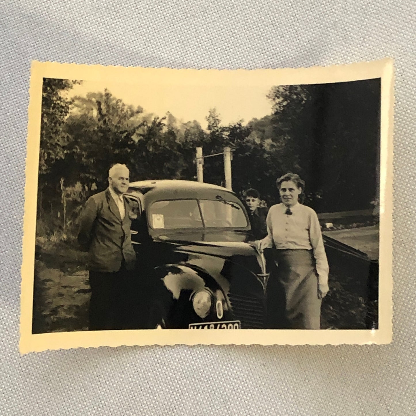 Vintage Car Photo 1951 People Automobile Photograph Lot of 3 AL22SM2