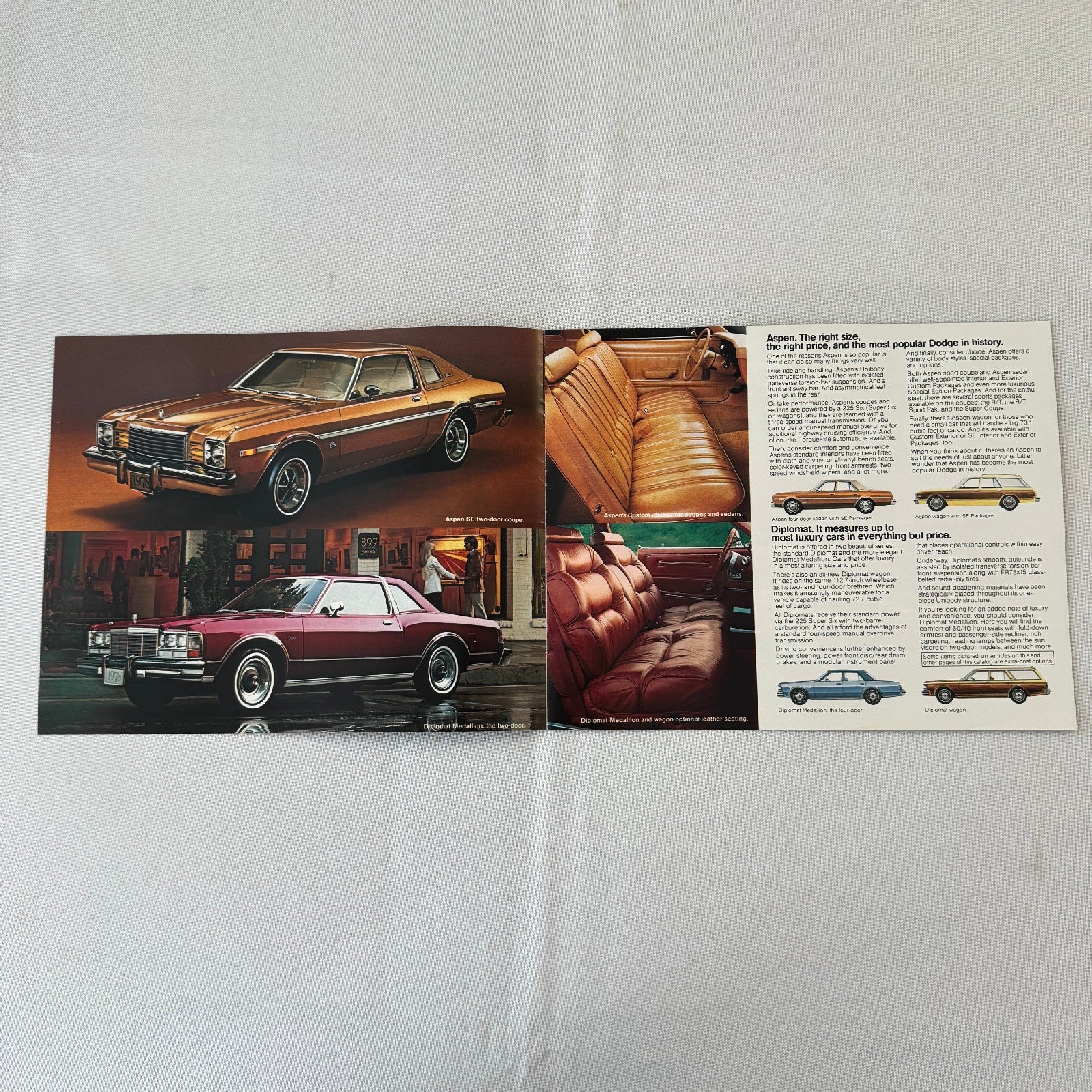 1978 Dodge Sales Brochure Catalog Aspen Diplomat Magnum Charger Challenger Colt