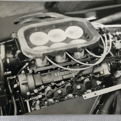 Vintage Honda Racing Car Engine Motor Photo Photograph Print F2 Formula 2 Car ? 