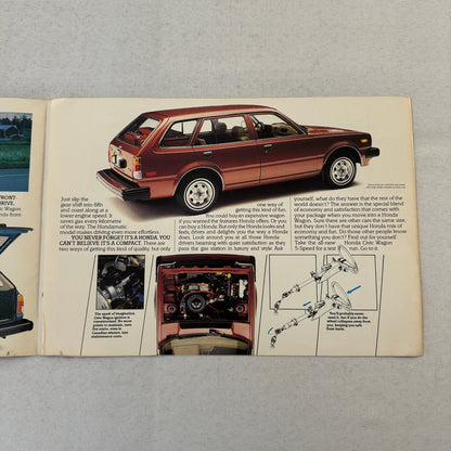 Honda Civic Station Wagon Car Sales Brochure Catalog Canadian 1979 1980