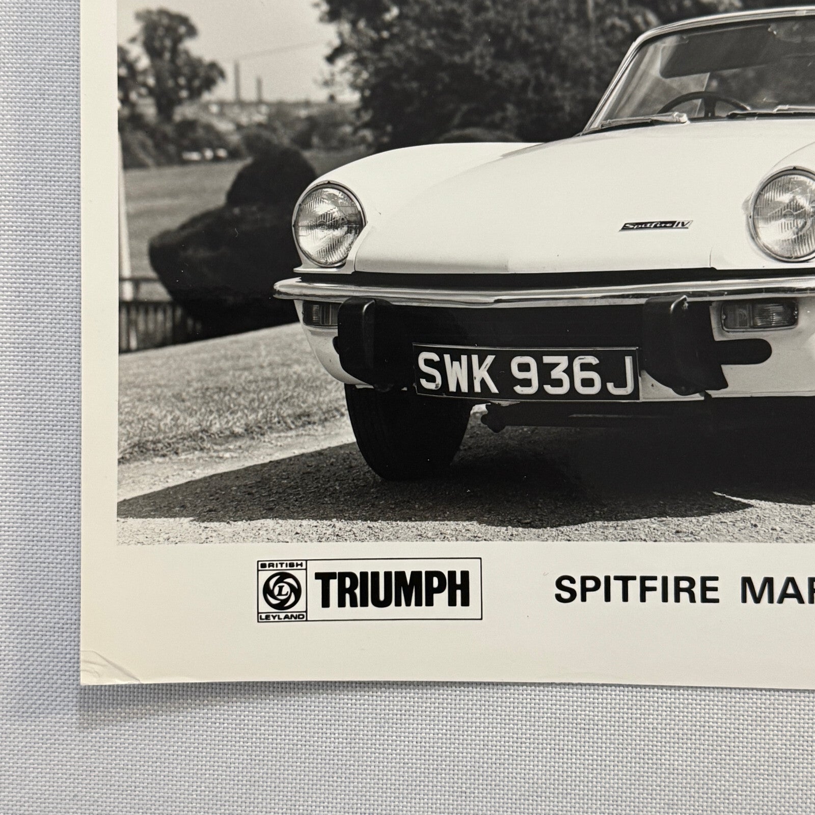 Triumph Spitfire Mark IV Roadster Car Factory Press Photo Photograph