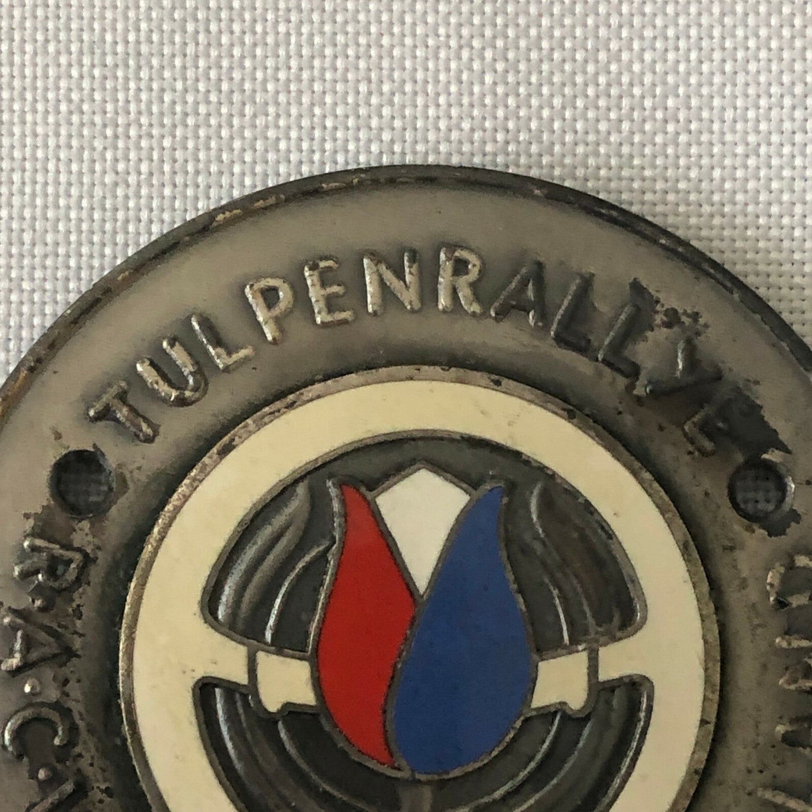 1956 Tulpen Rallye Rally Participant Badge Award Tulip Rally Dutch Netherlands 