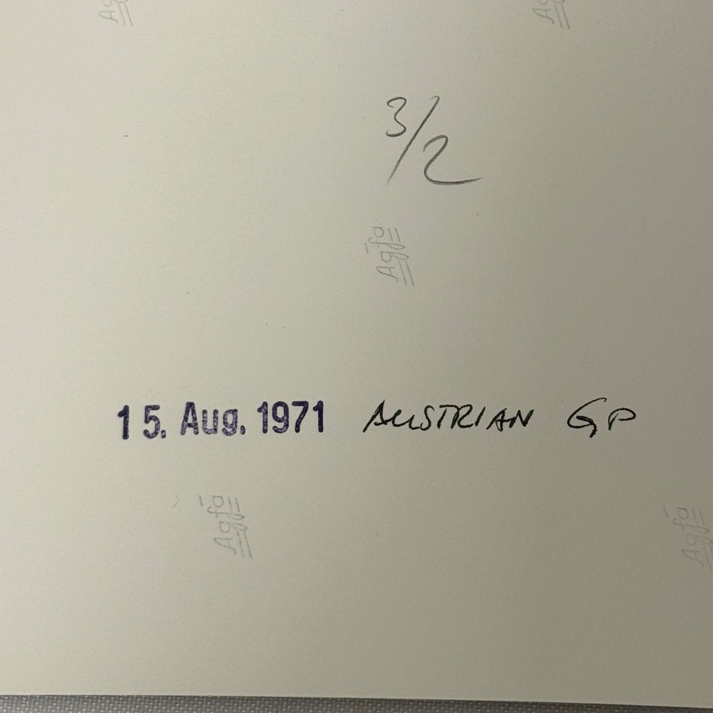 Vintage Racing Photo 1971 Austrian Grand Prix Howden Ganley Henri Pescarolo