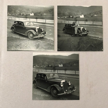 Vintage Mercedes Benz Car Automobile Photo Photograph Lot of 3 - Modern Prints 
