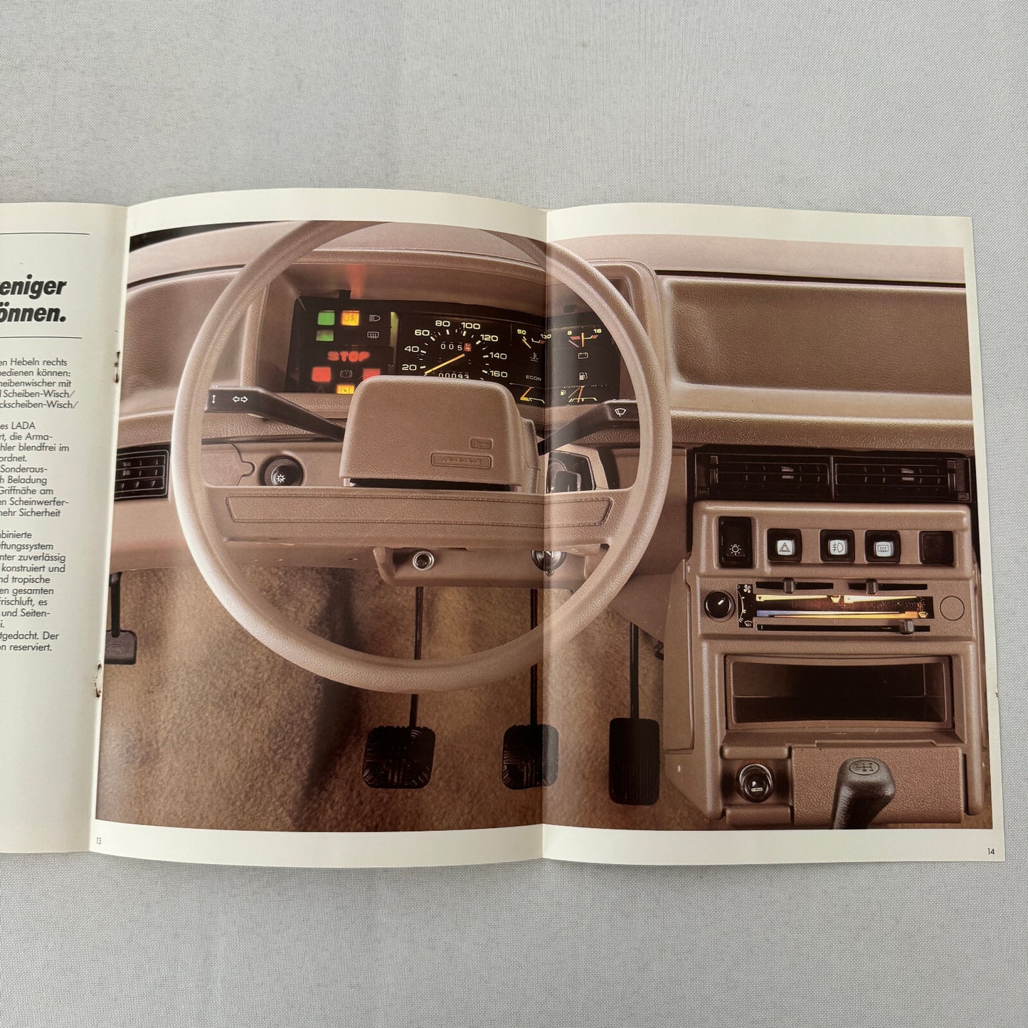 Lada Samara Car Sales Brochure Catalog German Text European Market