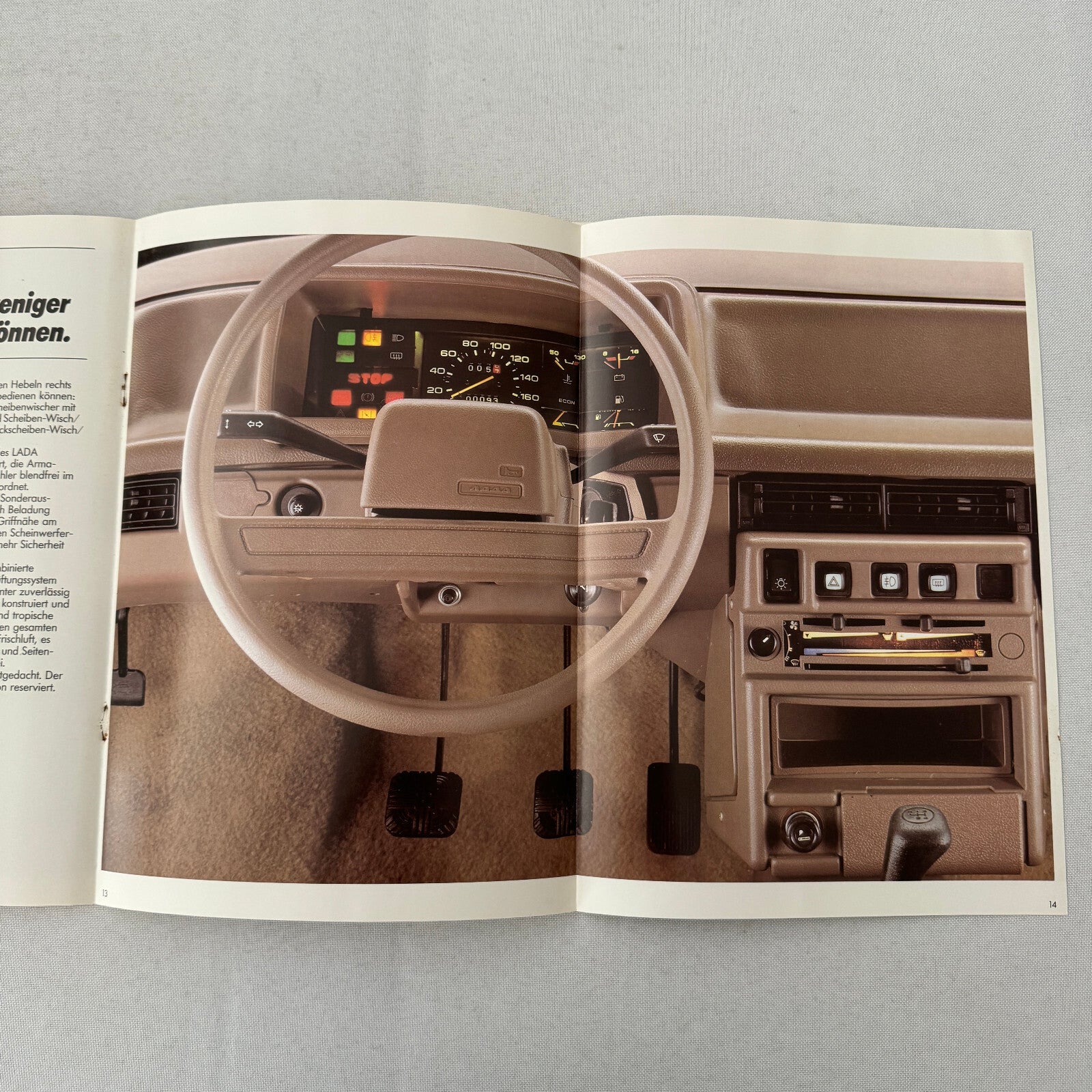 Lada Samara Car Sales Brochure Catalog German Text European Market