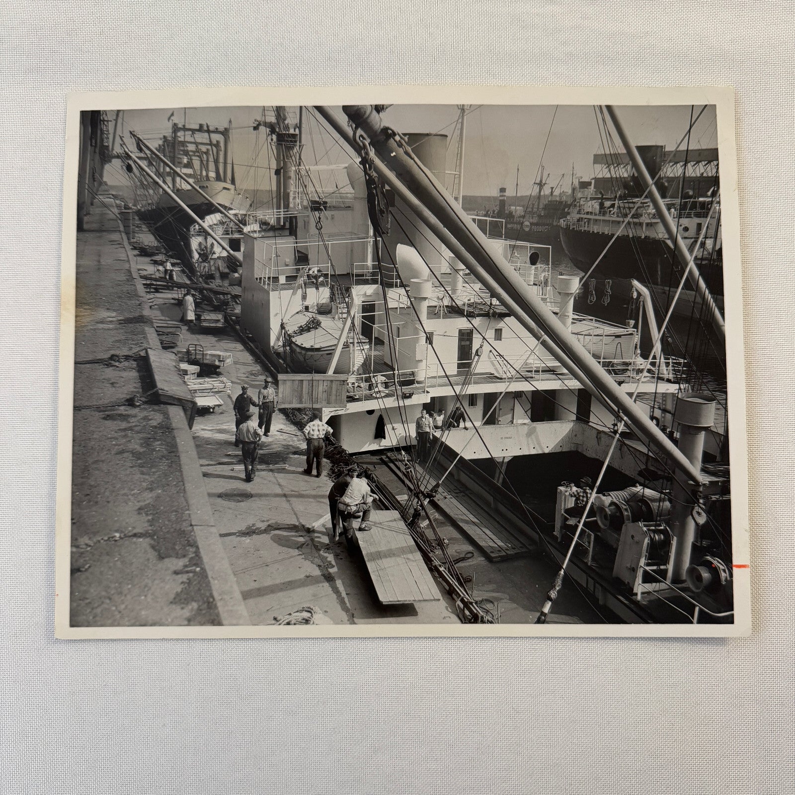 Montreal Harbour Ship Boat Press Photo Photograph 1964 Vintage