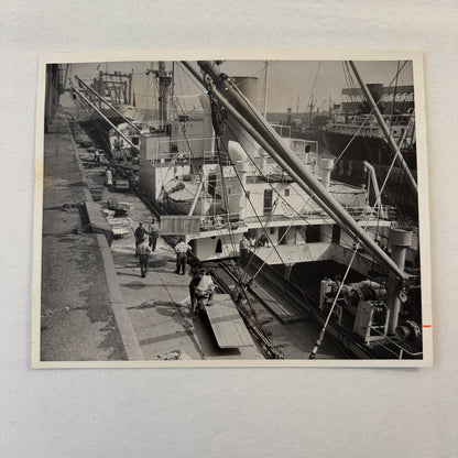 Montreal Harbour Ship Boat Press Photo Photograph 1964 Vintage