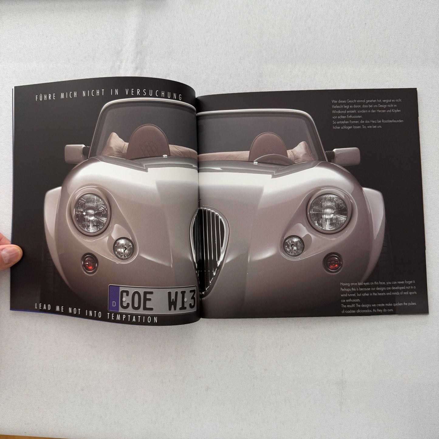 Wiesmann Car Sales Brochure Catalog Lot Wiesmann Roadster Raymond Weil Watch
