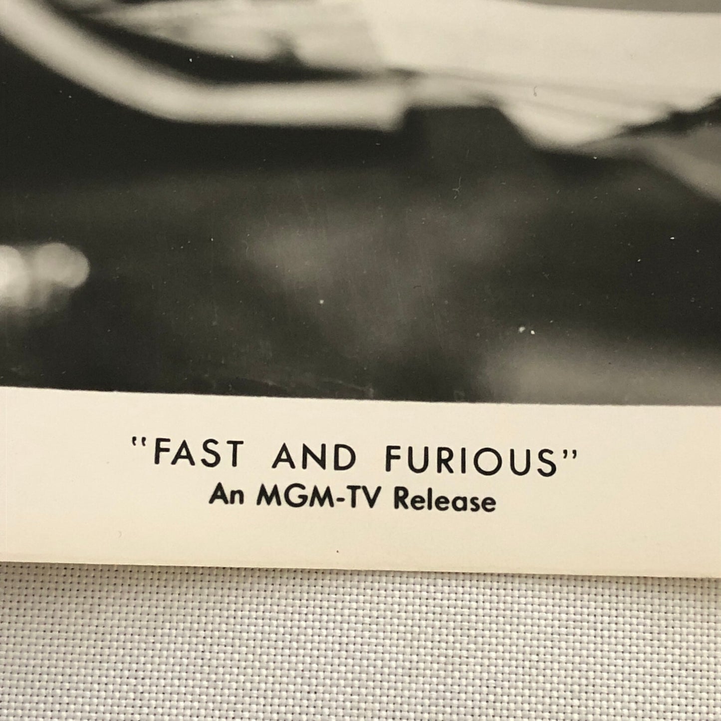 MGM Movie Film Fast and Furious Photo Photograph Print Vintage