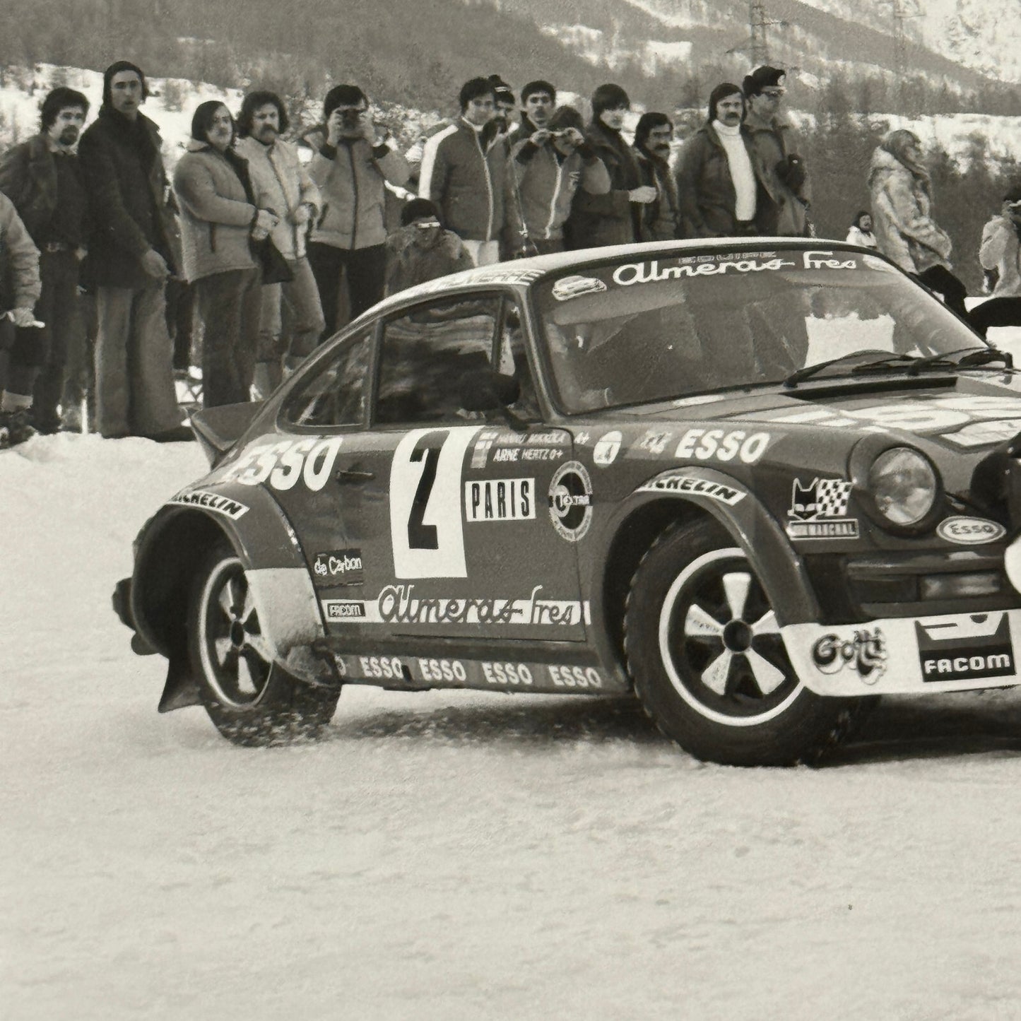 Porsche 911 Carrera 1980 Rallye Monte Carlo Press Photo Photograph DPPI Rally