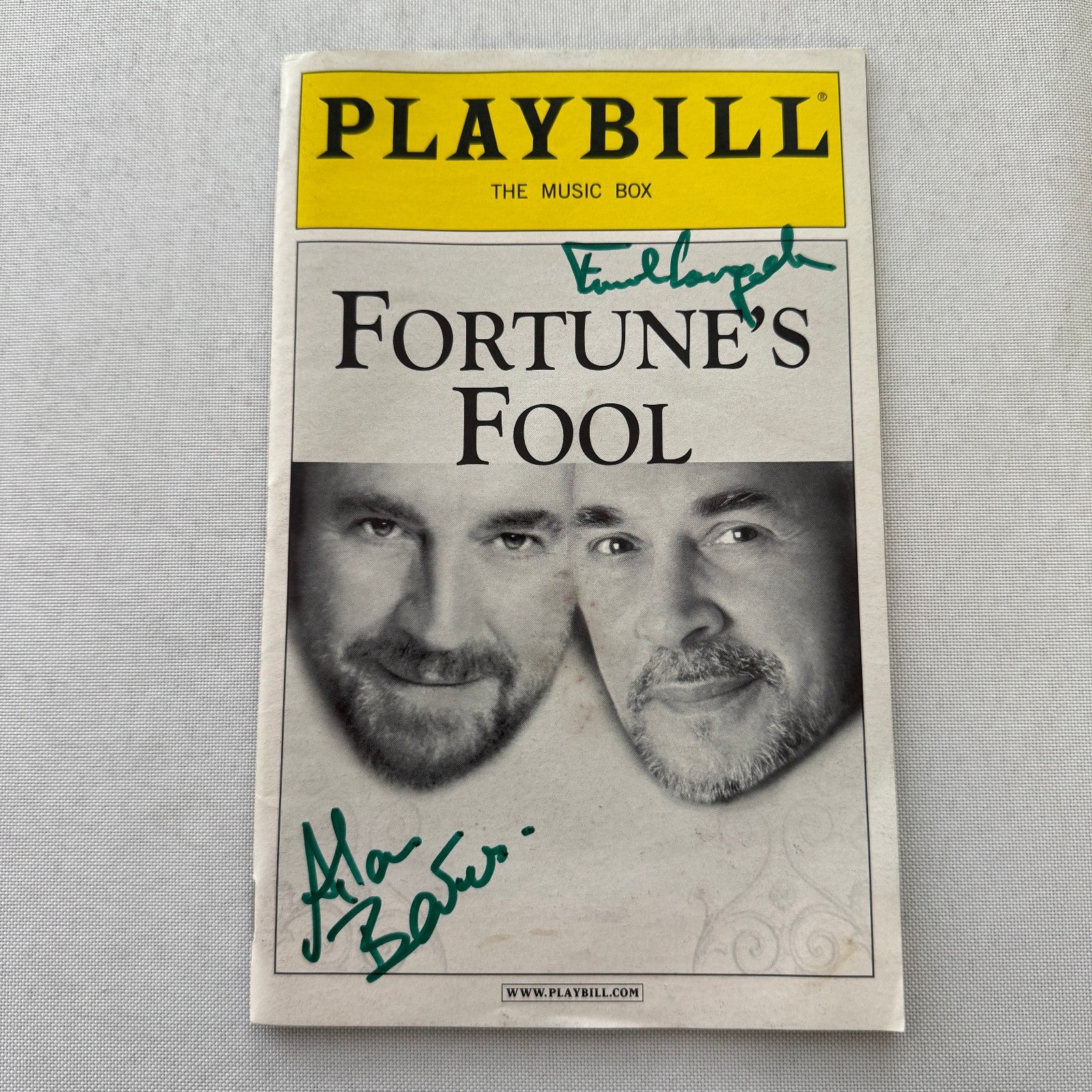 Fortune's Fool Cast Signed Theater Playbill Autographed Signature Alan Bates +